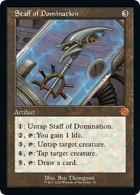 Staff of Domination - The Brothers' War: Retro Frame Artifacts - Magic: The Gathering card