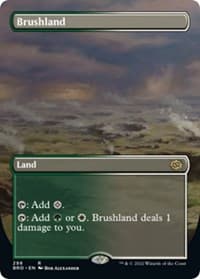 Brushland (Borderless) - The Brothers' War - Magic: The Gathering card