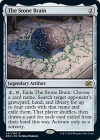 The Stone Brain - The Brothers' War - Magic: The Gathering card