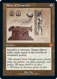 Altar of Dementia (Schematic) - The Brothers' War: Retro Frame Artifacts - Magic: The Gathering card