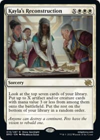 Kayla's Reconstruction - The Brothers' War - Magic: The Gathering card