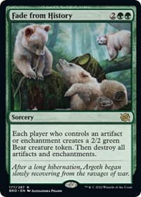 Fade from History - The Brothers' War - Magic: The Gathering card