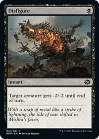 Disfigure - The Brothers' War - Magic: The Gathering card