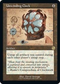 Unwinding Clock (Schematic) - The Brothers' War: Retro Frame Artifacts - Magic: The Gathering card