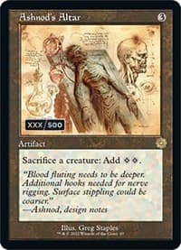 Ashnod's Altar (Schematic) (Serial Numbered) - The Brothers' War: Retro Frame Artifacts - Magic: The Gathering card