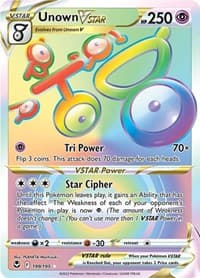 Unown VSTAR (Secret) - SWSH12: Silver Tempest - Pokemon card