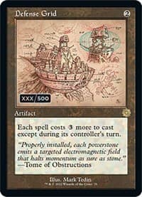 Defense Grid (Schematic) (Serial Numbered) - The Brothers' War: Retro Frame Artifacts - Magic: The Gathering card