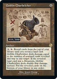 Goblin Charbelcher (Schematic) (Serial Numbered) - The Brothers' War: Retro Frame Artifacts - Magic: The Gathering card