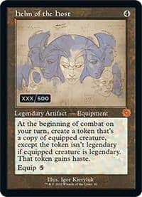 Helm of the Host (Schematic) (Serial Numbered) - The Brothers' War: Retro Frame Artifacts - Magic: The Gathering card