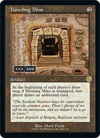 Howling Mine (Schematic) (Serial Numbered) - The Brothers' War: Retro Frame Artifacts - Magic: The Gathering card