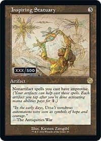 Inspiring Statuary (Schematic) (Serial Numbered) - The Brothers' War: Retro Frame Artifacts - Magic: The Gathering card