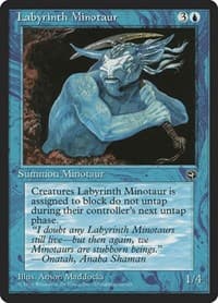 Labyrinth Minotaur - Homelands - Magic: The Gathering card