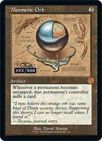 Mesmeric Orb (Schematic) (Serial Numbered) - The Brothers' War: Retro Frame Artifacts - Magic: The Gathering card