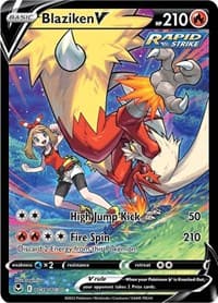 Blaziken V - SWSH12: Silver Tempest Trainer Gallery - Pokemon card