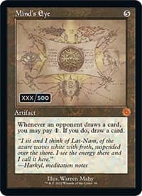 Mind's Eye (Schematic) (Serial Numbered) - The Brothers' War: Retro Frame Artifacts - Magic: The Gathering card