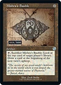 Mishra's Bauble (Schematic) (Serial Numbered) - The Brothers' War: Retro Frame Artifacts - Magic: The Gathering card
