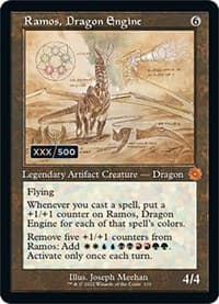 Ramos, Dragon Engine (Schematic) (Serial Numbered) - The Brothers' War: Retro Frame Artifacts - Magic: The Gathering card