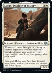 Loran, Disciple of History - The Brothers' War - Magic: The Gathering card
