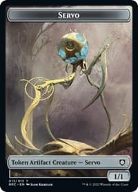 Servo // Phyrexian Horror Double-Sided Token - Commander: The Brothers' War - Magic: The Gathering card