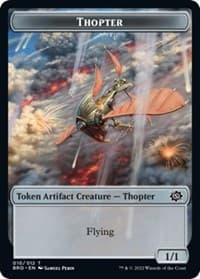 Thopter // Construct (005) Double-Sided Token - The Brothers' War - Magic: The Gathering card