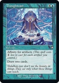 Thoughtcast (Retro Frame) - Commander: The Brothers' War - Magic: The Gathering card