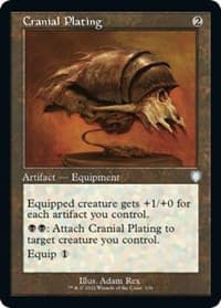 Cranial Plating (Retro Frame) - Commander: The Brothers' War - Magic: The Gathering card