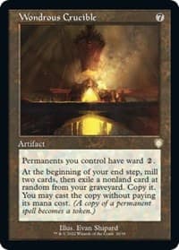 Wondrous Crucible (Retro Frame) - Commander: The Brothers' War - Magic: The Gathering card