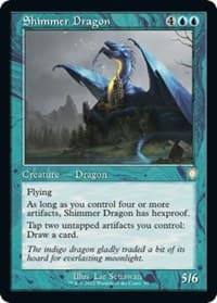 Shimmer Dragon (Retro Frame) - Commander: The Brothers' War - Magic: The Gathering card