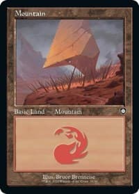 Mountain (35) (Retro Frame) - Commander: The Brothers' War - Magic: The Gathering card