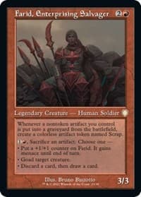 Farid, Enterprising Salvager (Retro Frame) - Commander: The Brothers' War - Magic: The Gathering card