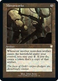 Mirrorworks (Retro Frame) - Commander: The Brothers' War - Magic: The Gathering card