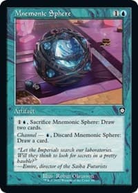 Mnemonic Sphere (Retro Frame) - Commander: The Brothers' War - Magic: The Gathering card