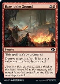 Raze to the Ground - The Brothers' War - Magic: The Gathering card