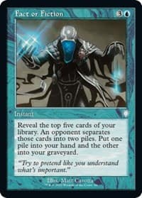 Fact or Fiction (Retro Frame) - Commander: The Brothers' War - Magic: The Gathering card