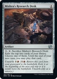 Mishra's Research Desk - The Brothers' War - Magic: The Gathering card