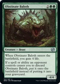 Obstinate Baloth - The Brothers' War - Magic: The Gathering card