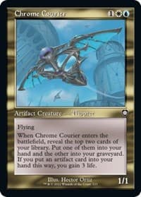 Chrome Courier (Retro Frame) - Commander: The Brothers' War - Magic: The Gathering card