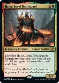 Hajar, Loyal Bodyguard - The Brothers' War - Magic: The Gathering card