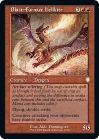 Blast-Furnace Hellkite (Retro Frame) - Commander: The Brothers' War - Magic: The Gathering card