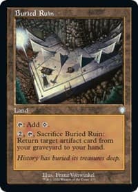 Buried Ruin (Retro Frame) - Commander: The Brothers' War - Magic: The Gathering card