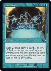 Preordain (Retro Frame) - Commander: The Brothers' War - Magic: The Gathering card