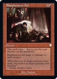 Blasphemous Act (Retro Frame) - Commander: The Brothers' War - Magic: The Gathering card