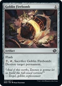 Goblin Firebomb - The Brothers' War - Magic: The Gathering card