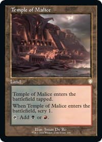 Temple of Malice (Retro Frame) - Commander: The Brothers' War - Magic: The Gathering card
