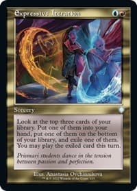 Expressive Iteration (Retro Frame) - Commander: The Brothers' War - Magic: The Gathering card