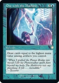 One with the Machine (Retro Frame) - Commander: The Brothers' War - Magic: The Gathering card