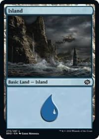 Island (270) - The Brothers' War - Magic: The Gathering card