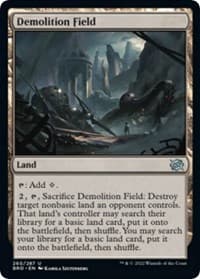 Demolition Field - The Brothers' War - Magic: The Gathering card