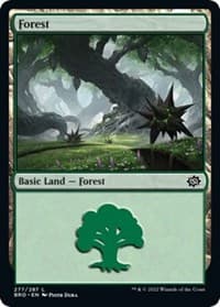 Forest (277) - The Brothers' War - Magic: The Gathering card