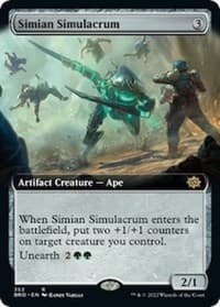 Simian Simulacrum (Extended Art) - The Brothers' War - Magic: The Gathering card